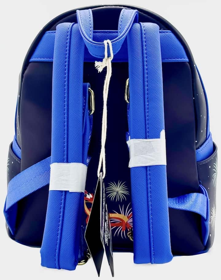 Loungefly Mulan Fireworks Mini Backpack Disney Glow in the Dark Bag Straps