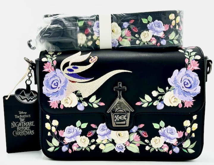 Loungefly Nightmare Before Christmas Floral Crossbody Bag