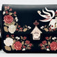 Loungefly Nightmare Before Christmas Floral Crossbody Bag Red Design Front Without Strap Closed