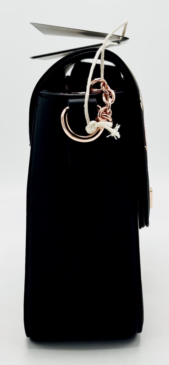 Loungefly Nightmare Before Christmas Floral Crossbody Bag Red Design Right Side