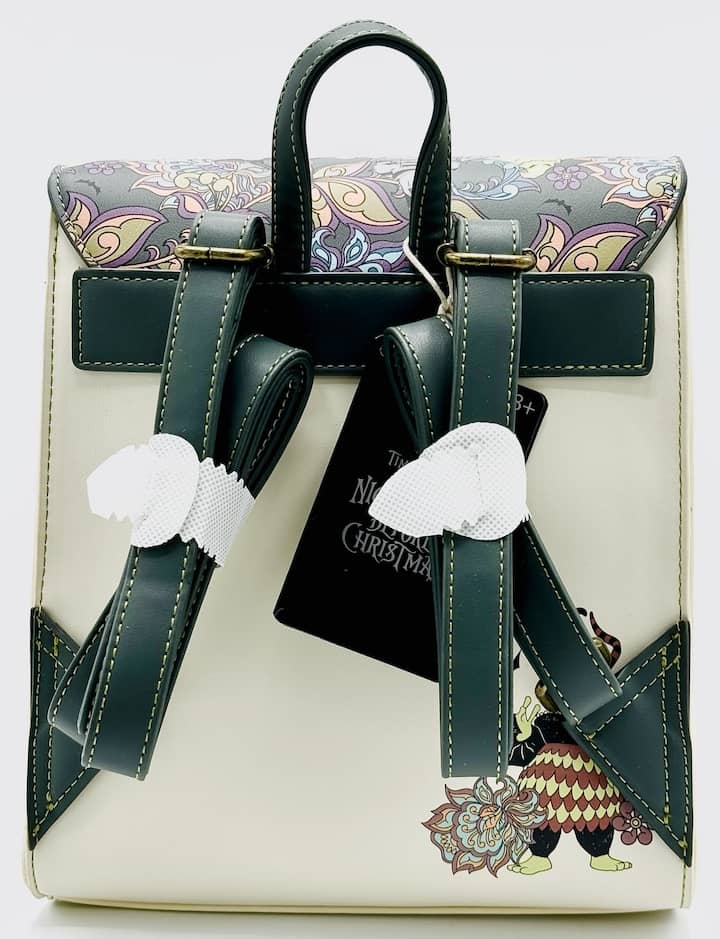 Loungefly Nightmare Before Christmas Floral Mini Backpack NBC Bag Straps