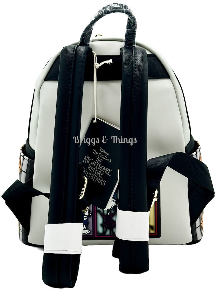 Loungefly Nightmare Before Christmas Stained Glass Mini Backpack Bag Straps