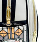 Loungefly Nightmare Before Christmas Stained Glass Mini Backpack Bag Zips