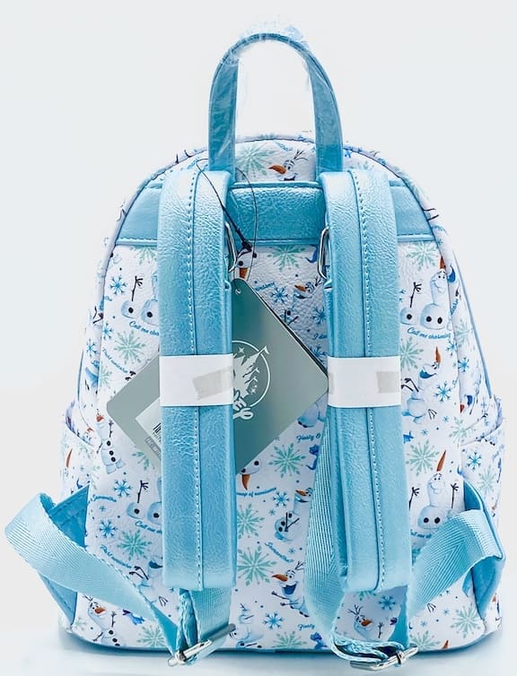 Loungefly Olaf Bruni Mini Backpack Frozen 2 Disney Samantha AOP Bag Straps