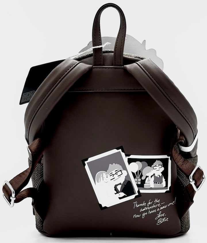 Loungefly Old Carl Fredricksen Cosplay Mini Backpack Pixar Up Bag Back