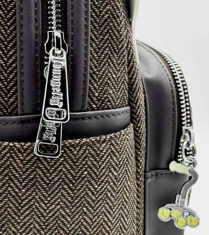 Loungefly Old Carl Fredricksen Cosplay Mini Backpack Pixar Up Bag Zips