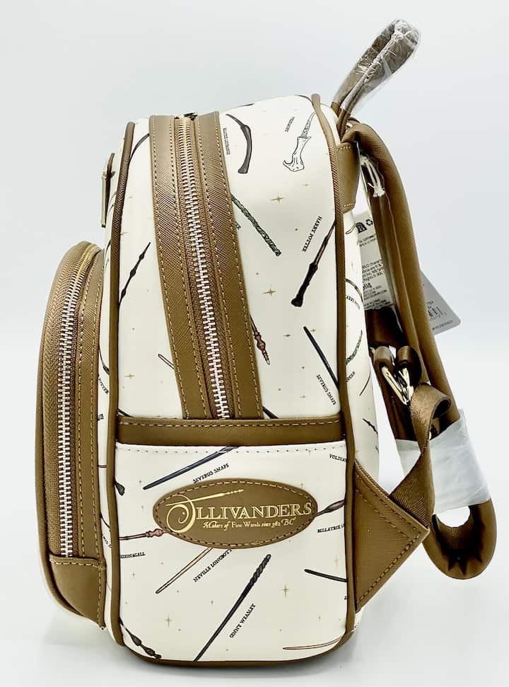 Loungefly Ollivander's Wands Mini Backpack Harry Potter AOP Bag Left Side