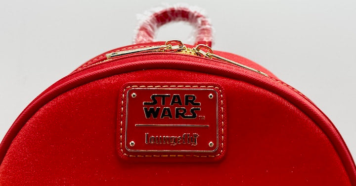 Loungefly Padme Amidala Handmaiden Mini Backpack Star Wars Bag Front Logo
