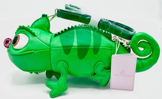 Loungefly Pascal Figural Crossbody Disney Tangled Bag Left Side With Tag