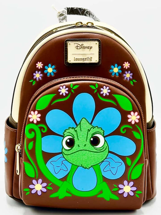 Loungefly Pascal Flower Mini Backpack Disney Tangled Bag Front Full View