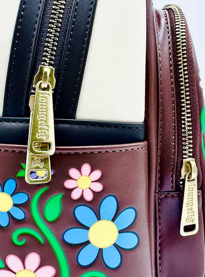 Loungefly Pascal Flower Mini Backpack Disney Tangled Bag Zips