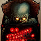 Loungefly Pennywise Derry Mini Backpack IT Light Up Cosplay Bag Front Full View Light Up