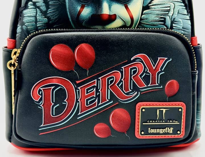 Loungefly Pennywise Derry Mini Backpack IT Light Up Cosplay Bag Front Pocket