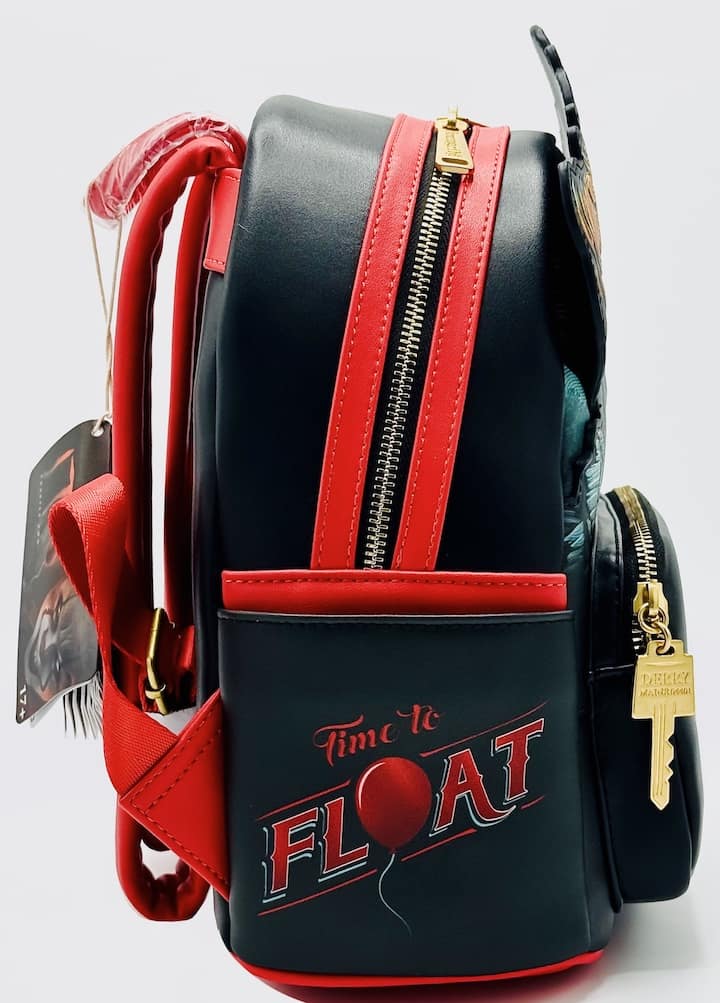 Loungefly Pennywise Derry Mini Backpack IT Light Up Cosplay Bag Right Side