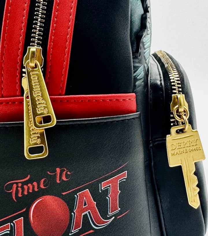 Loungefly Pennywise Derry Mini Backpack IT Light Up Cosplay Bag Zips