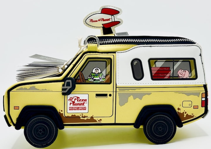 Loungefly Pizza Planet Crossbody Toy Story 30th Anniversary Pixar Bag Left Side No Tag