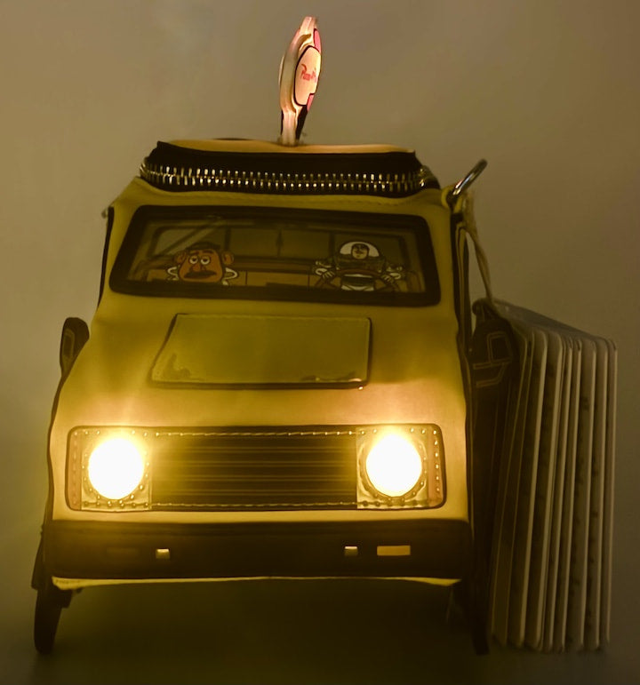 Loungefly Pizza Planet Crossbody Toy Story 30th Anniversary Pixar Bag Light Up Front