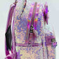 Loungefly Planet Minnie Mouse Mini Backpack Disney Sequin Bag Right Side