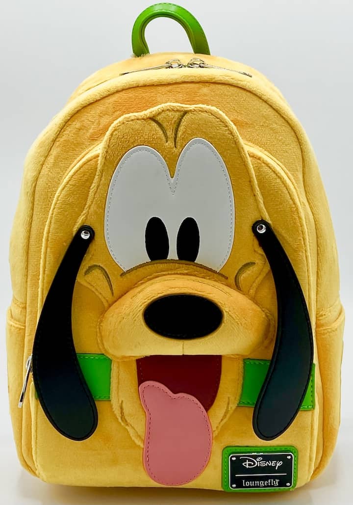 Loungefly Pluto Plush Mini Backpack Disney Cosplay Bag Front Full View