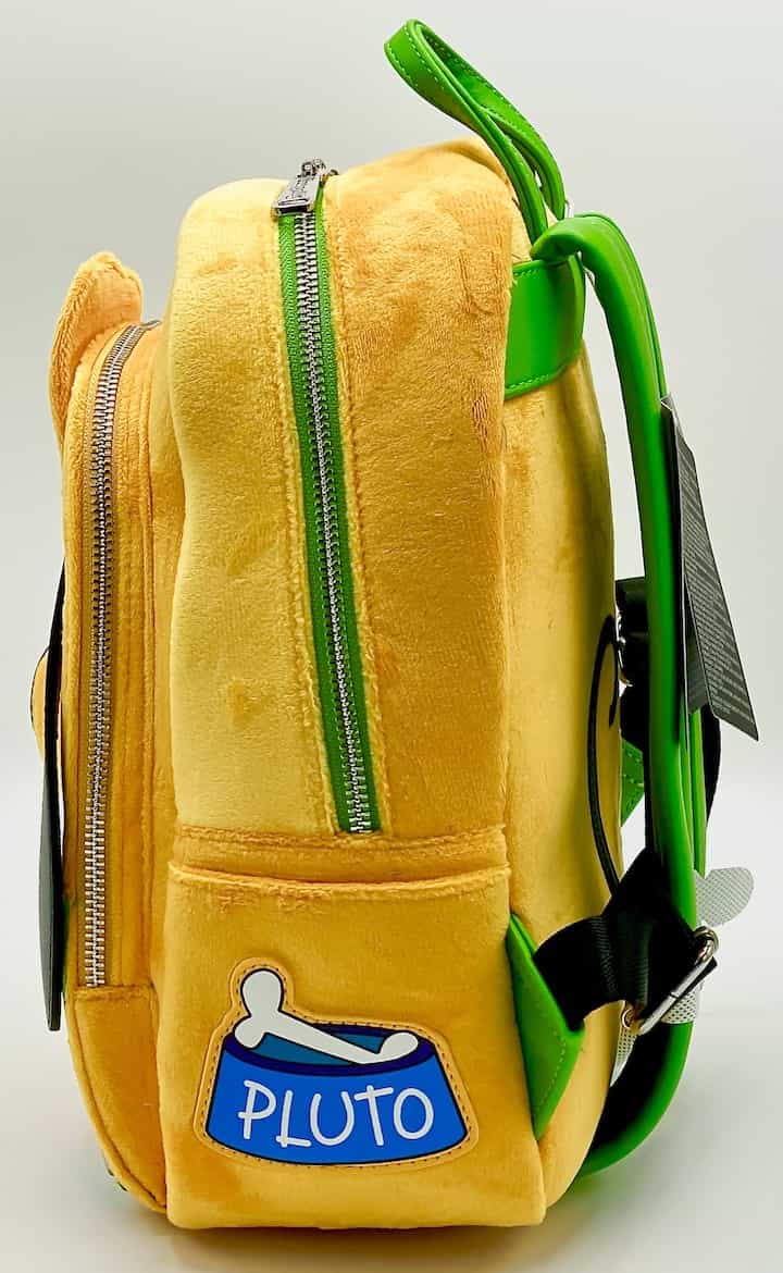 Loungefly Pluto Plush Mini Backpack Disney Cosplay Bag Left Side