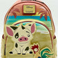 Loungefly Pua and Hei Hei Sunset Mini Backpack Disney Moana Bag Front Full View
