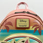Loungefly Pua and Hei Hei Sunset Mini Backpack Disney Moana Bag Front Logo