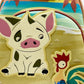 Loungefly Pua and Hei Hei Sunset Mini Backpack Disney Moana Bag Front Pig Applique
