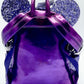 Loungefly Purple Potion Sequin Mini Backpack Disney Parks Bag Back