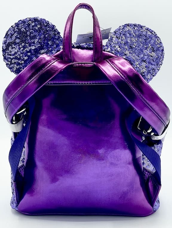Loungefly Purple Potion Sequin Mini Backpack Disney Parks Bag Back