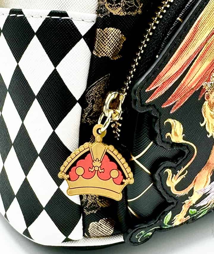 Loungefly Queen Mini Backpack Rock Band Logo Crest Bag Crown Keyring Zipper