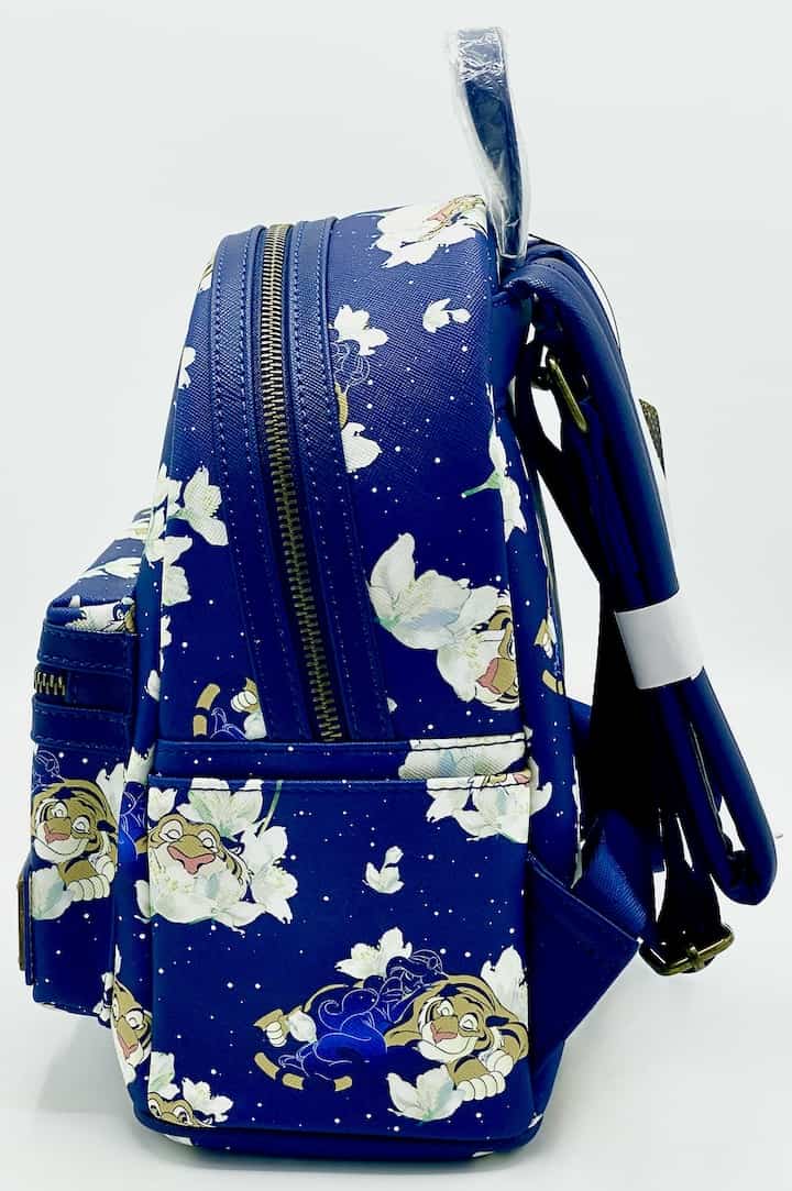 Loungefly Rajah Jasmine Mini Backpack Starry Night Aladdin Disney Bag Left Side
