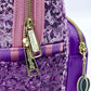 Loungefly Rapunzel Sequin Mini Backpack Disney Princess Tangled Bag Zips