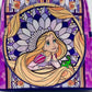 Loungefly Rapunzel Stained Glass Mini Backpack Disney Tangled Bag Front Bottom