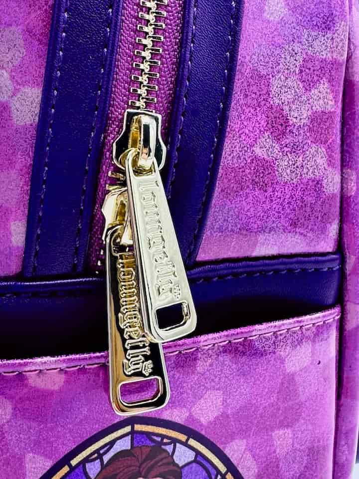 Loungefly Rapunzel Stained Glass Mini Backpack Disney Tangled Bag Zips
