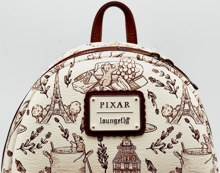 Loungefly Remy Scenic Sketches Mini Backpack Ratatouille Bag Front Logo