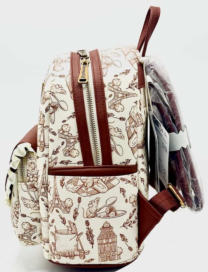 Loungefly Remy Scenic Sketches Mini Backpack Ratatouille Bag Left Side