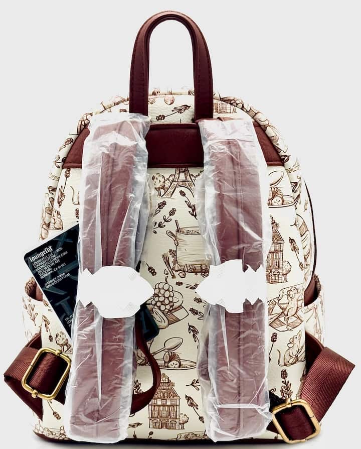 Loungefly Remy Scenic Sketches Mini Backpack Ratatouille Bag Straps