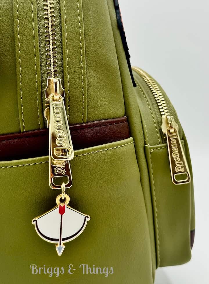 Loungefly Robin Hood Mini Backpack Disney Cosplay Bag Zips