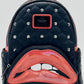 Loungefly Rocky Horror Picture Show Mini Backpack Lips Bag Front Full View