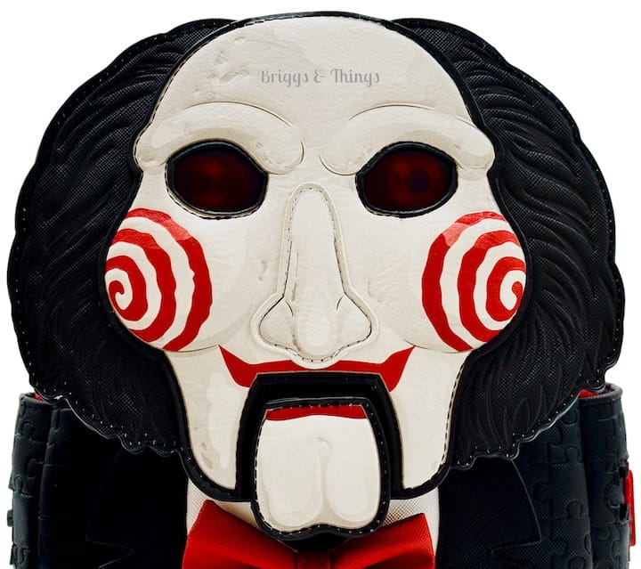 Loungefly Saw Billy Puppet Mini Backpack Lenticular Cosplay Bag Front Top
