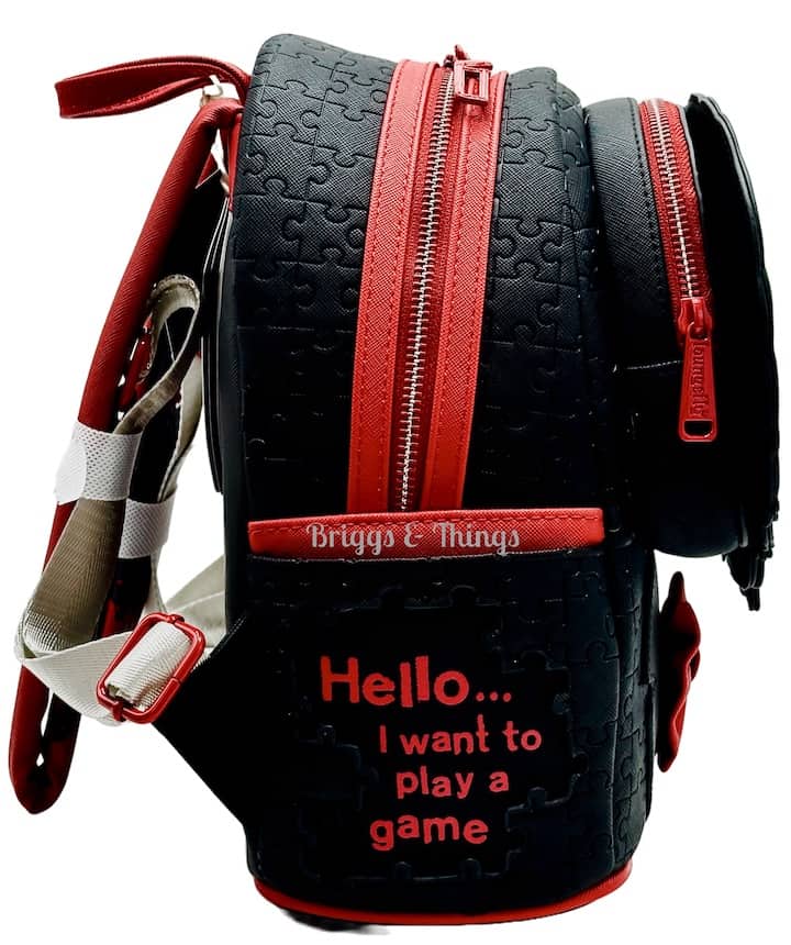 Loungefly Saw Billy Puppet Mini Backpack Lenticular Cosplay Bag Right Side