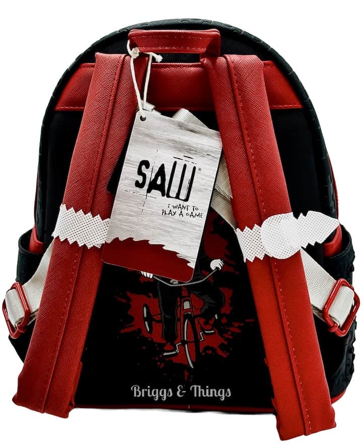 Loungefly Saw Billy Puppet Mini Backpack Lenticular Cosplay Bag Straps