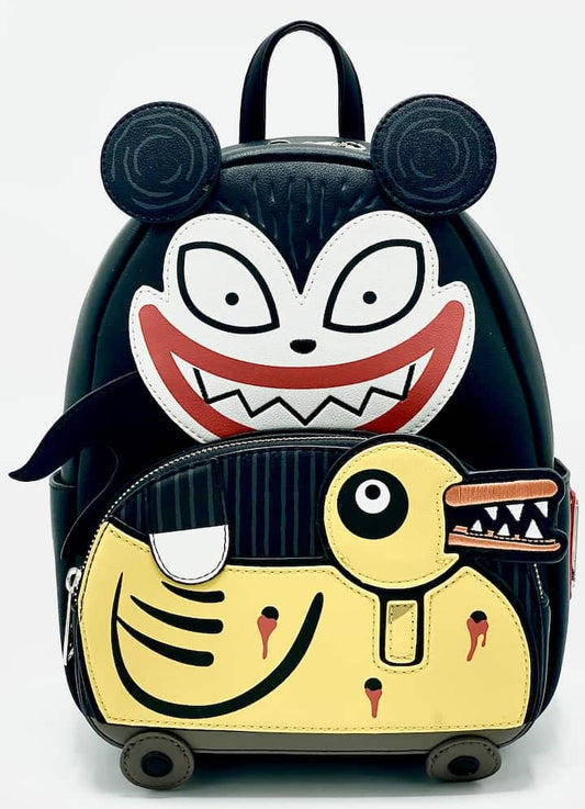 Loungefly Scary Teddy Undead Duck Mini Backpack NBC Bag Front Full View