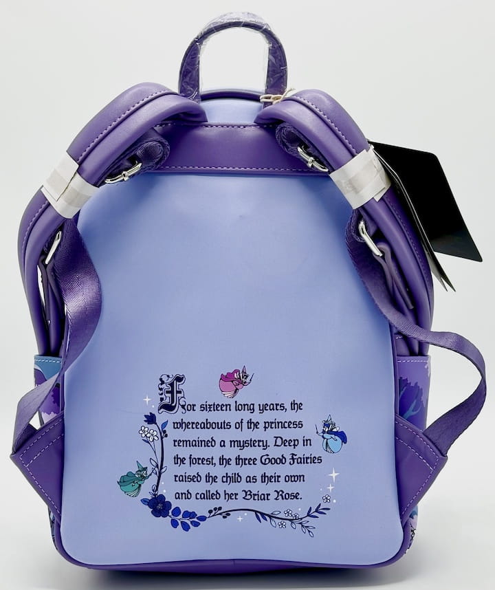 Loungefly Sleeping Beauty 65th Anniversary Mini Backpack Bag Back