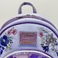 Loungefly Sleeping Beauty 65th Anniversary Mini Backpack Bag Front Enamel Logo