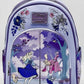 Loungefly Sleeping Beauty 65th Anniversary Mini Backpack Bag Front Full View Pocket Closed