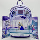 Loungefly Sleeping Beauty 65th Anniversary Mini Backpack Bag Front Full View Pocket Open