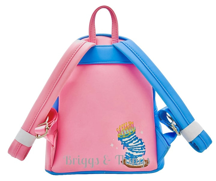 Loungefly Sleeping Beauty Backpack Make It Pink Blue Fairy Godmothers Back