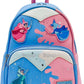Loungefly Sleeping Beauty Backpack Make It Pink Blue Fairy Godmothers Front Full View
