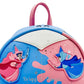 Loungefly Sleeping Beauty Backpack Make It Pink Blue Fairy Godmothers Front Top